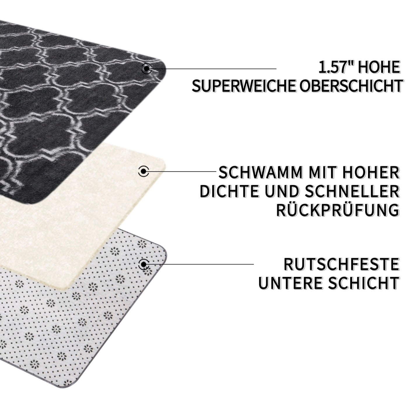 Geometric Morrocan Fluffy Rug