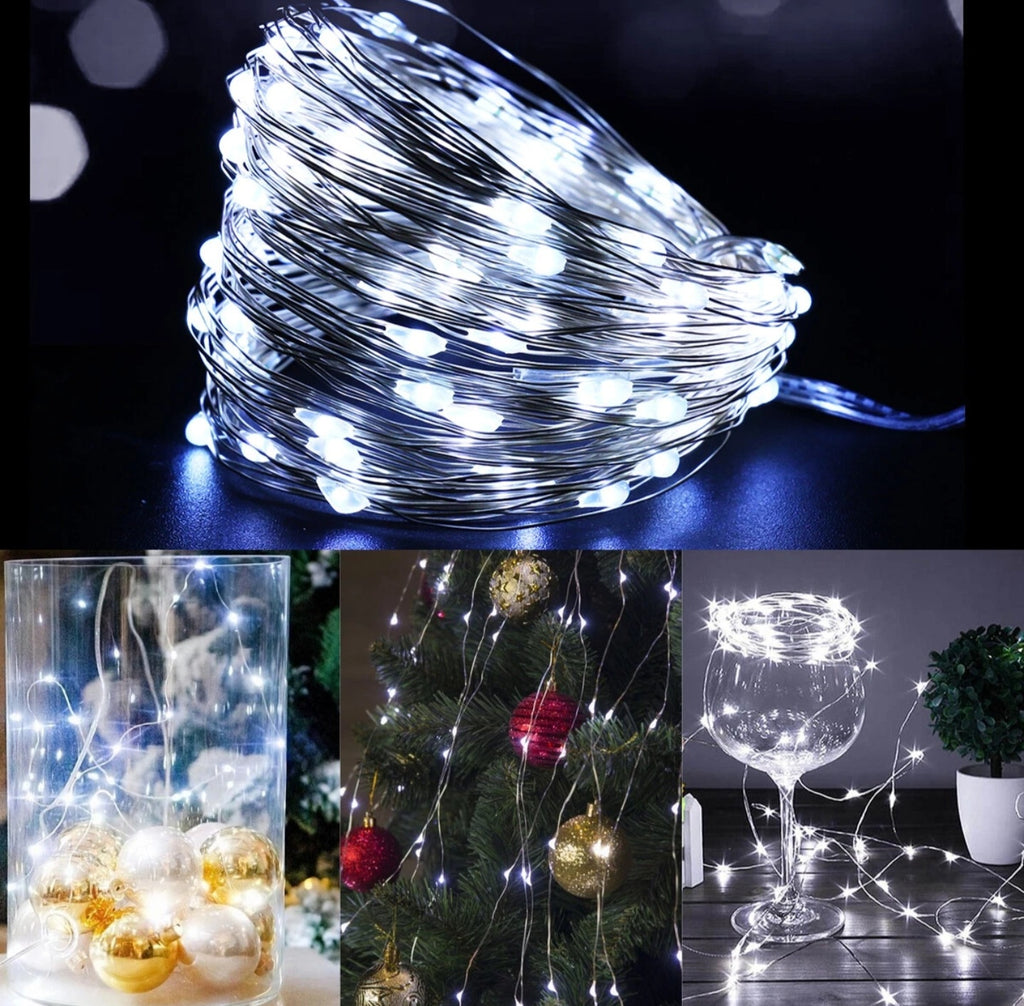 Fairy String Lights Micro Rice Copper Wire Light 20/100LED Battery Operated