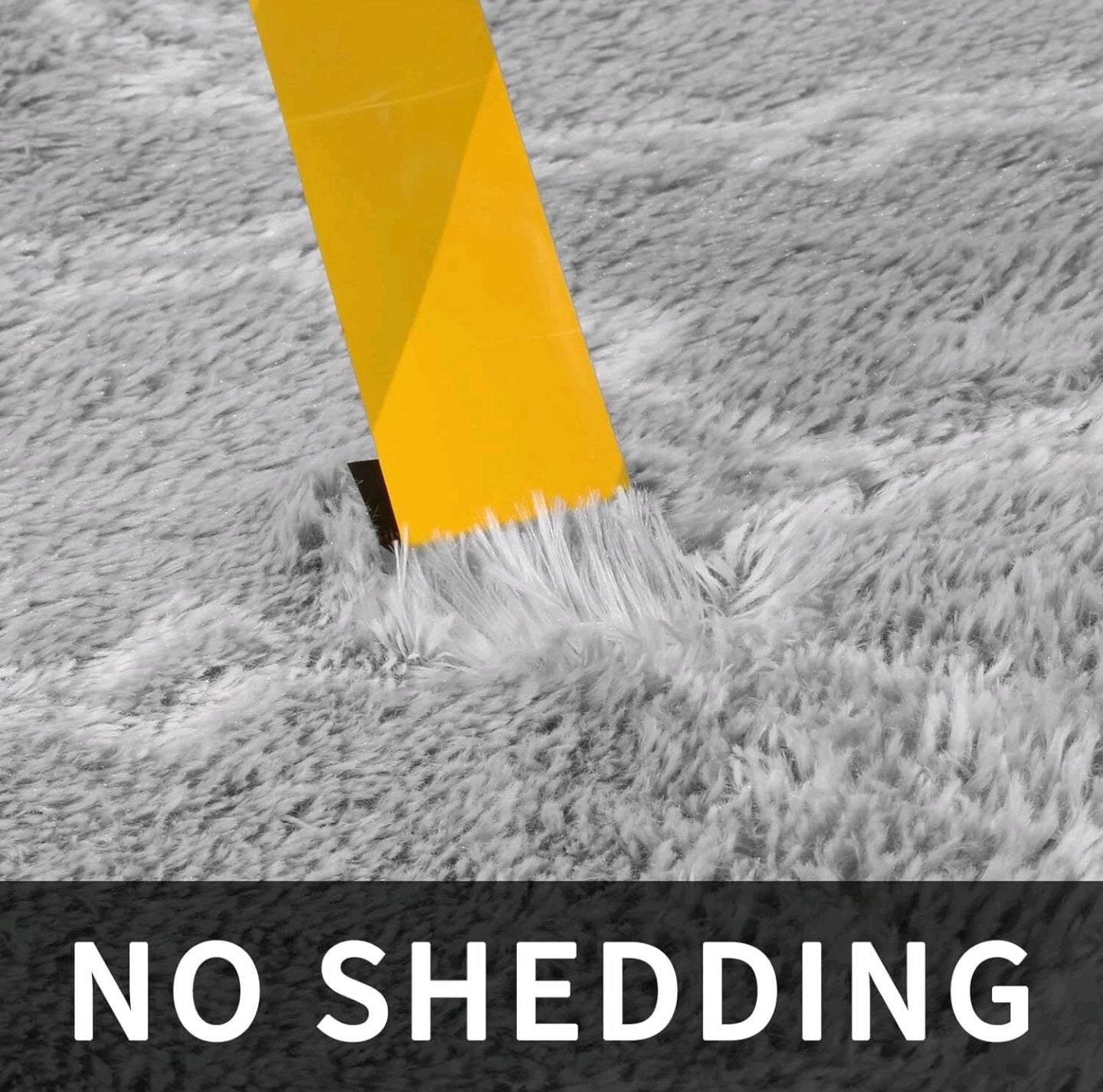 Light Geometric Morrocan Fluffy Rug