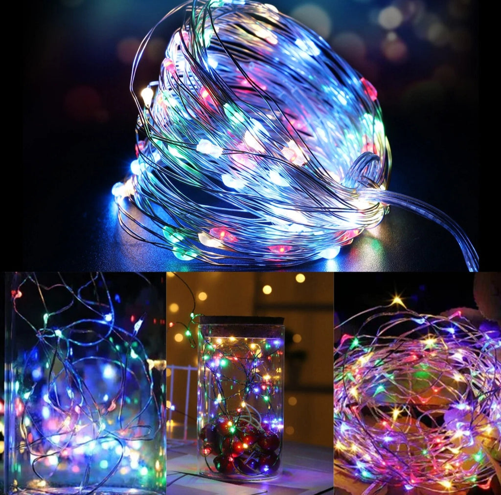 Fairy String Lights Micro Rice Copper Wire Light 20/100LED Battery Operated