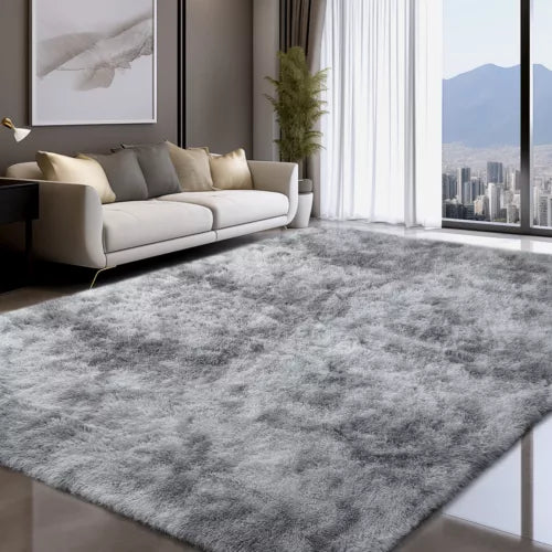 Fluffy Rugs Large Shaggy Rug Bedroom Living Room Anti Slip Soft Carpet Floor Mat